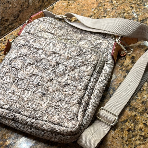 MZ Wallace Pattern Quilted Messenger Bag with Softened Metallic Sheen - Picture 5 of 9